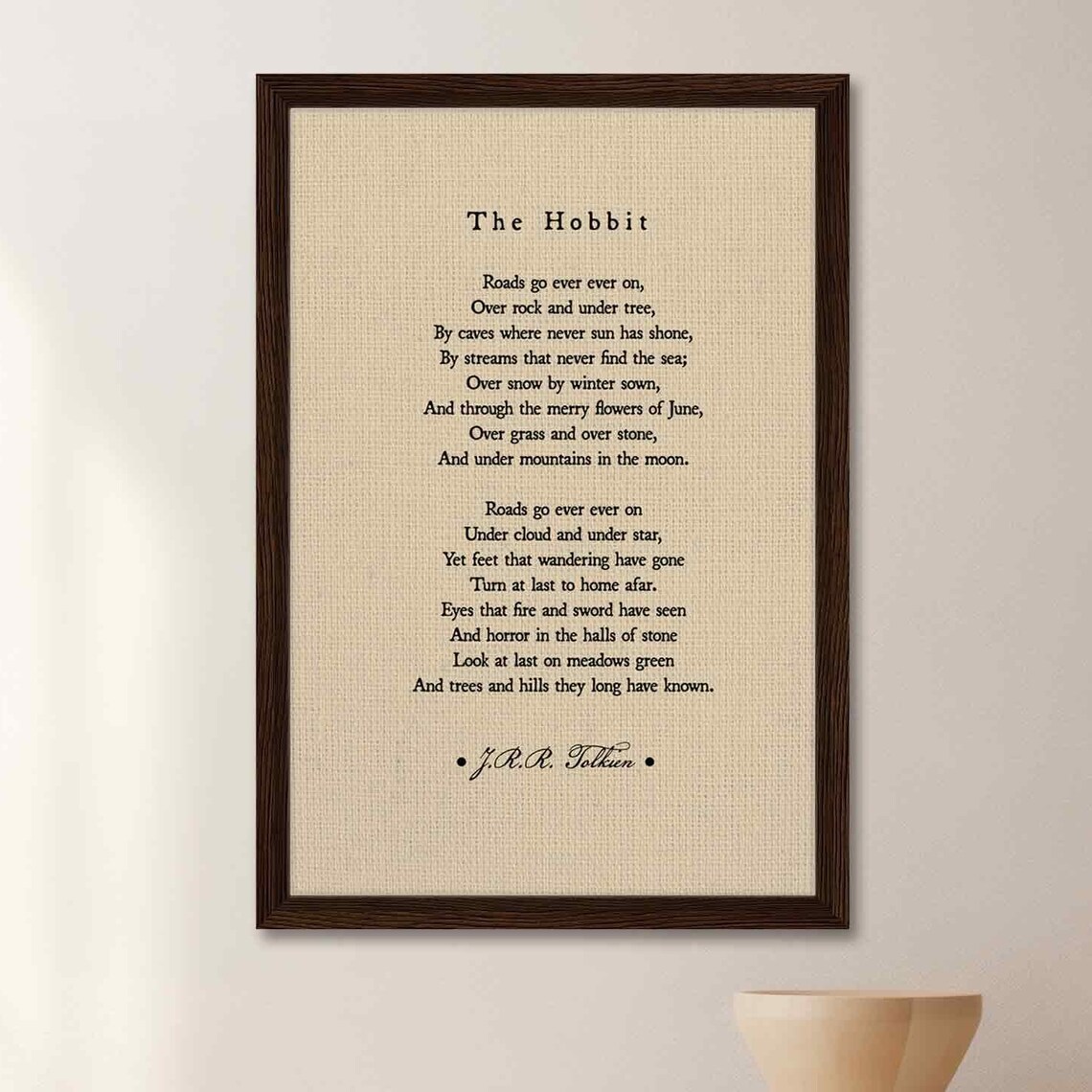 The Hobbit Roads Go Ever On Tolkien-Inspired Art Print