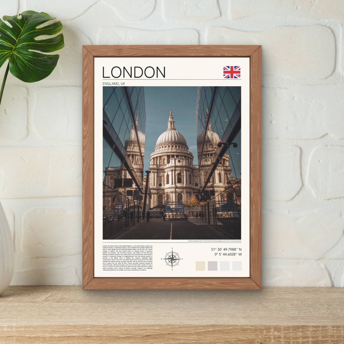 London Print London Art London Wall Art London St Pauls Cathedral Photo London England Gift London Poster