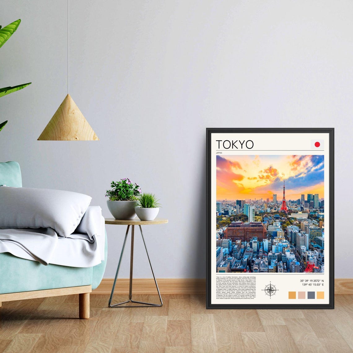 Tokyo Print Tokyo Wall Art Tokyo Travel Print Tokyo Skyline Poster Tokyo Japan Artwork Tokyo Cityscape Print Tokyo Art Print - Image 2