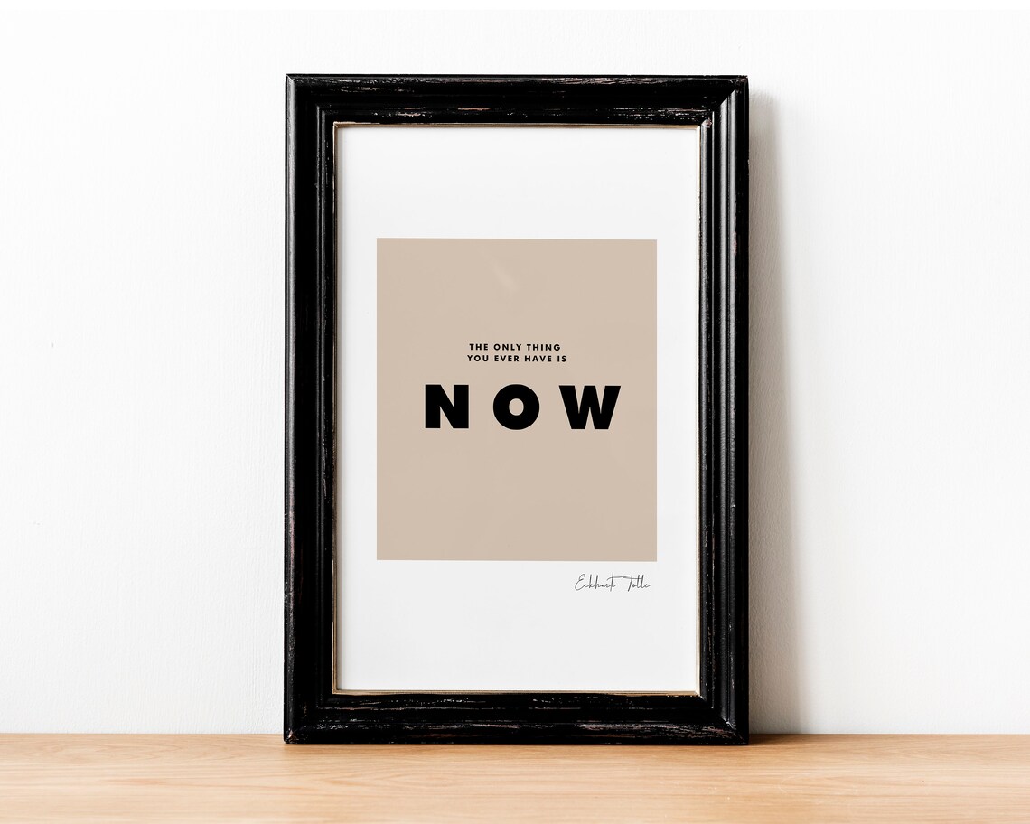 The Power Of Now Quote, Minimalist Wall Art Print - Image 2