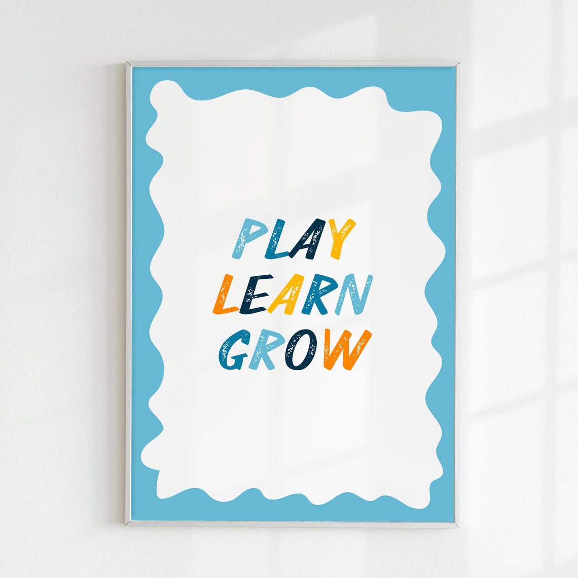 Toddler Playroom Wall Art Gender Neutral Nursery Decor For Kids Room Educational Poster Home Learning Space