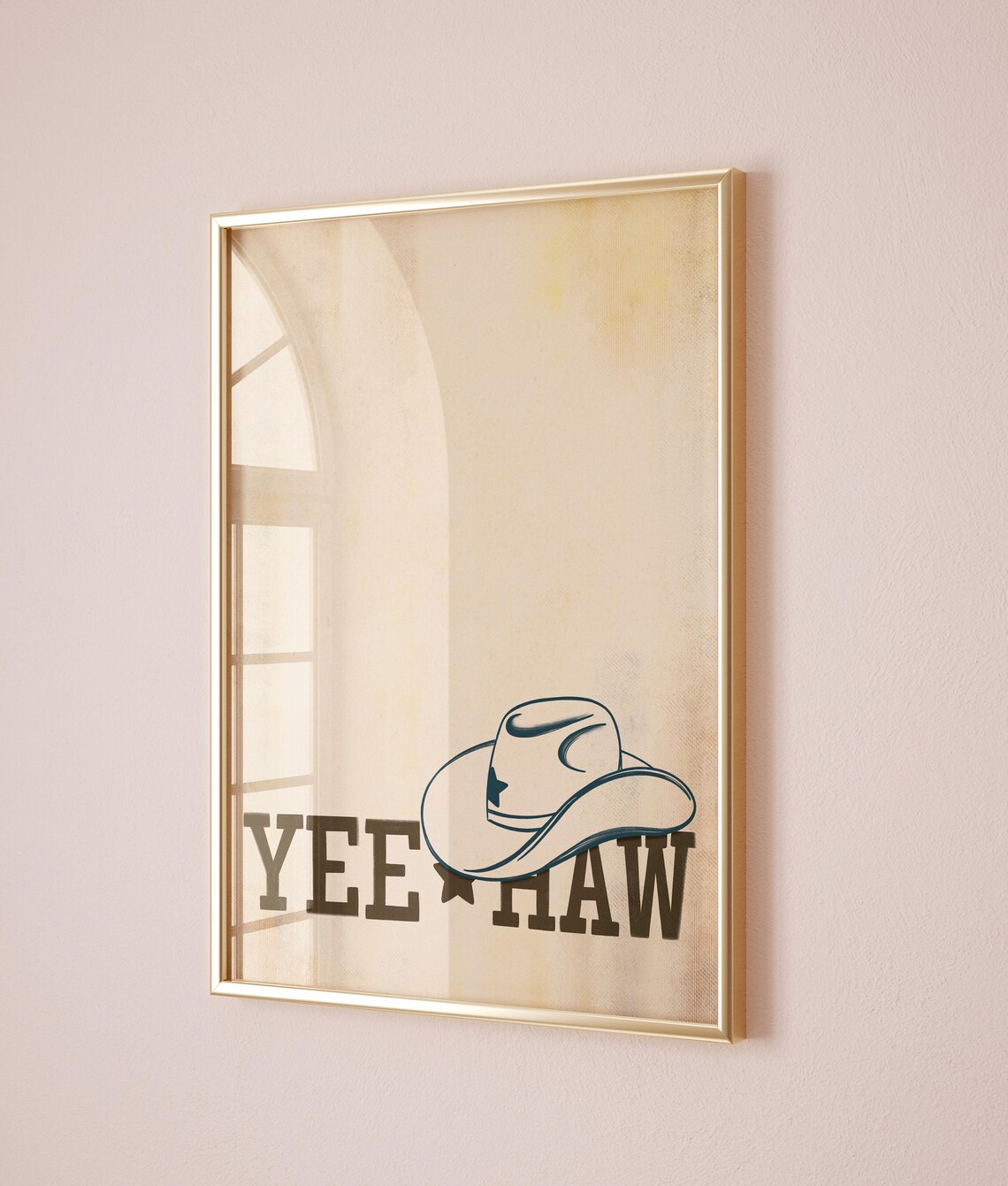 Yeehaw Western Decor Vintage Western Poster - Image 2