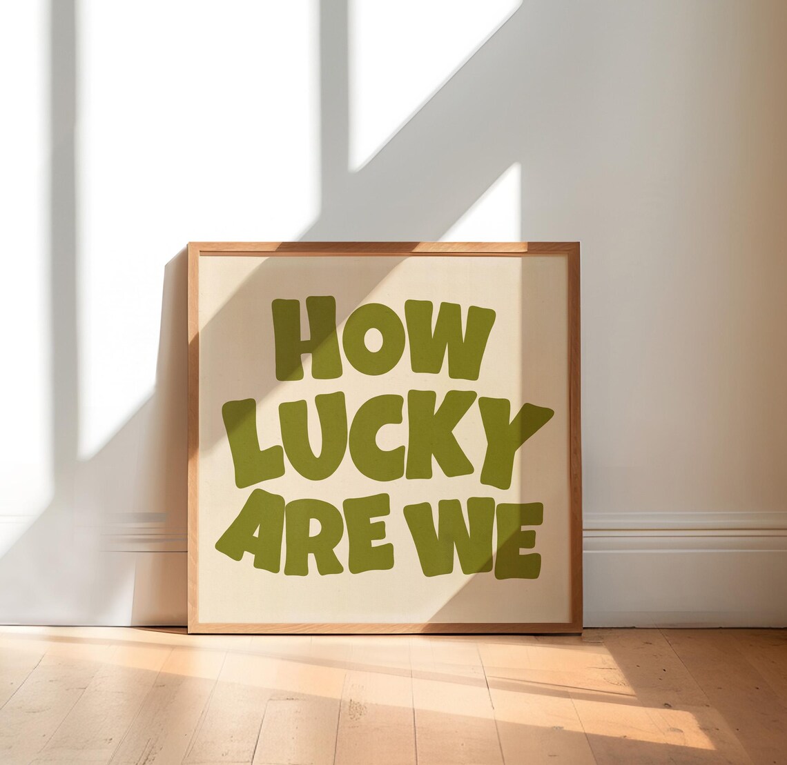 How Lucky Are We, Retro Western Poster