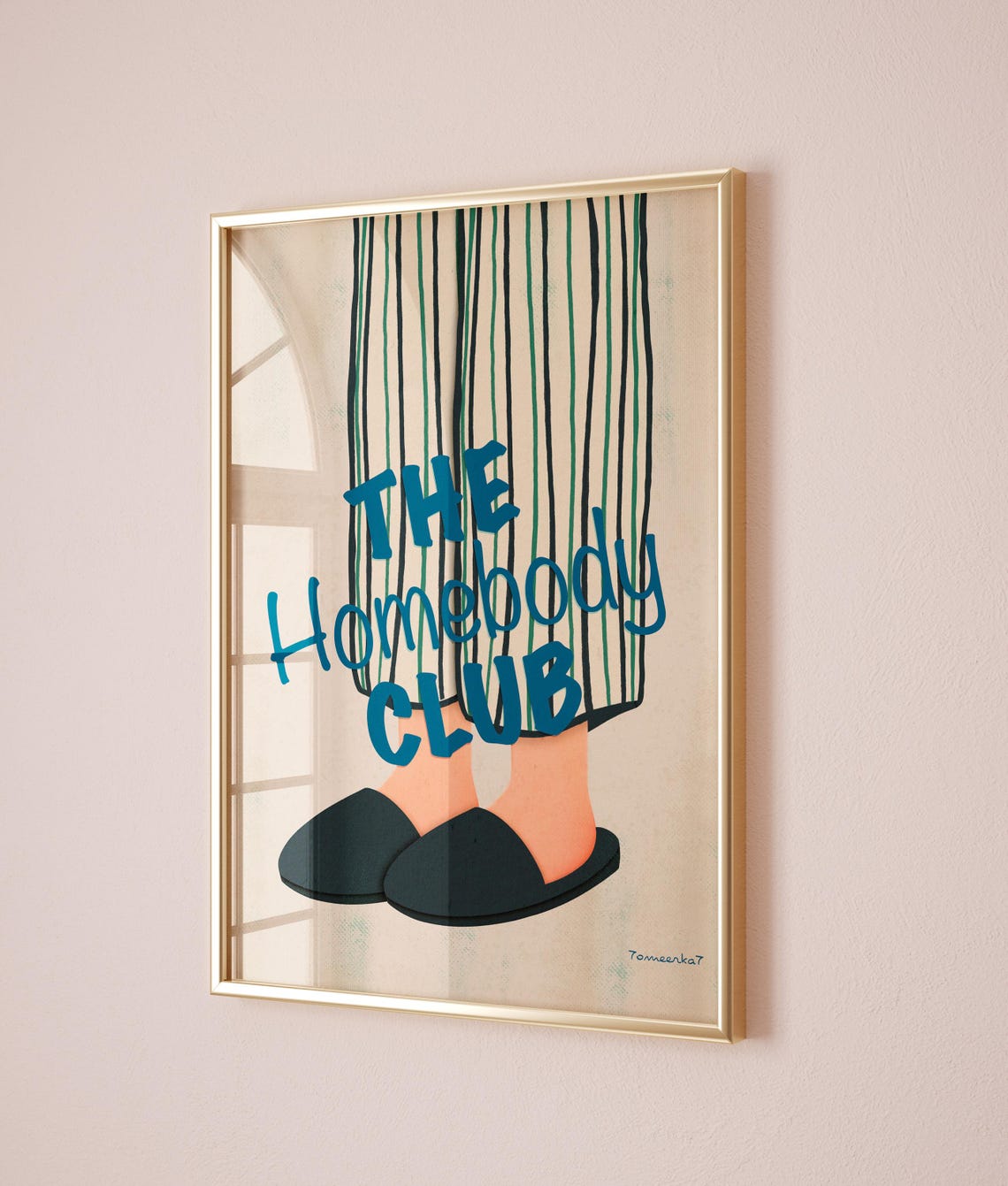 The Homebody Club, Line Art Poster - Image 2
