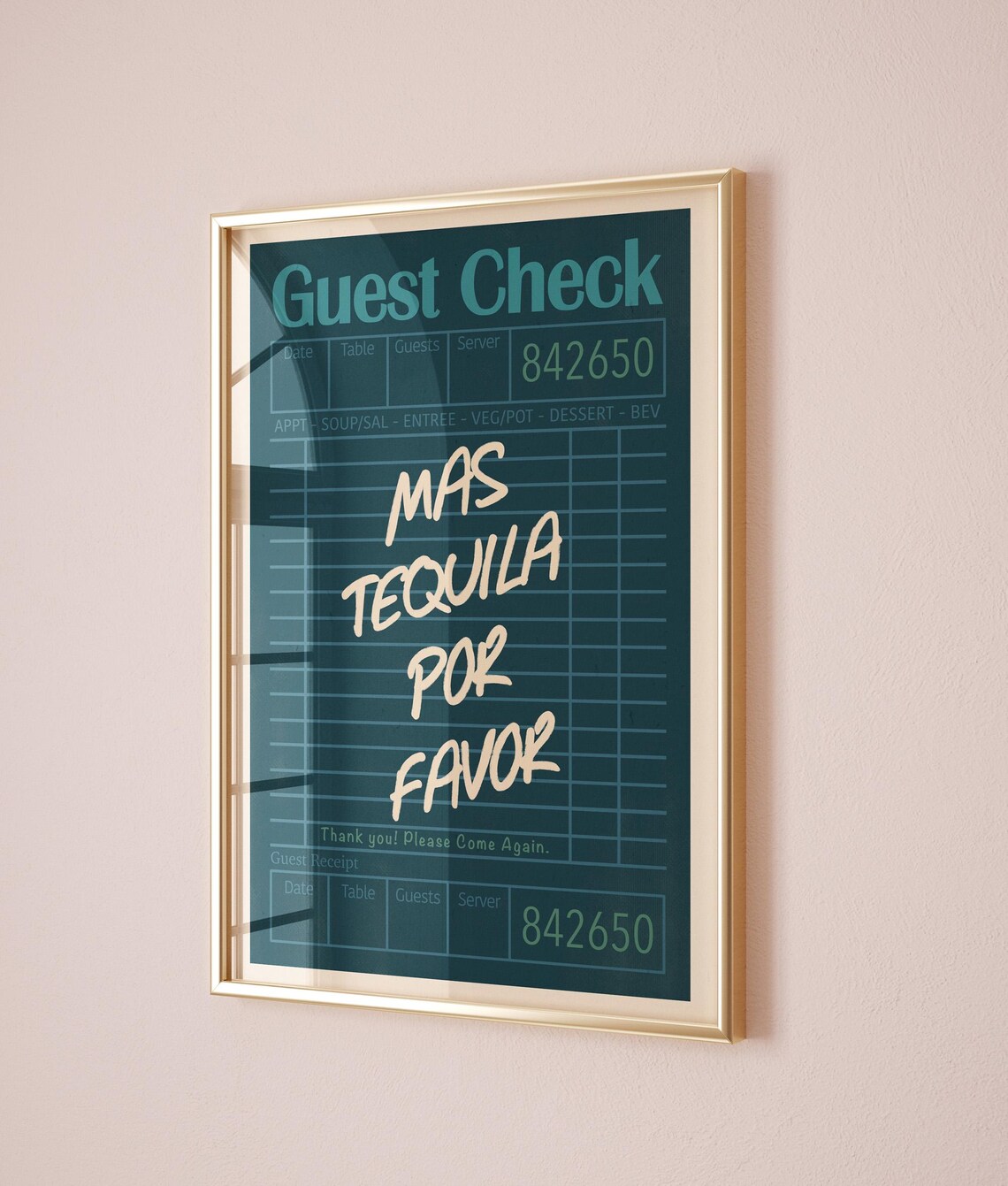 Mas Tequila Por Favor, Spanish Quote Poster