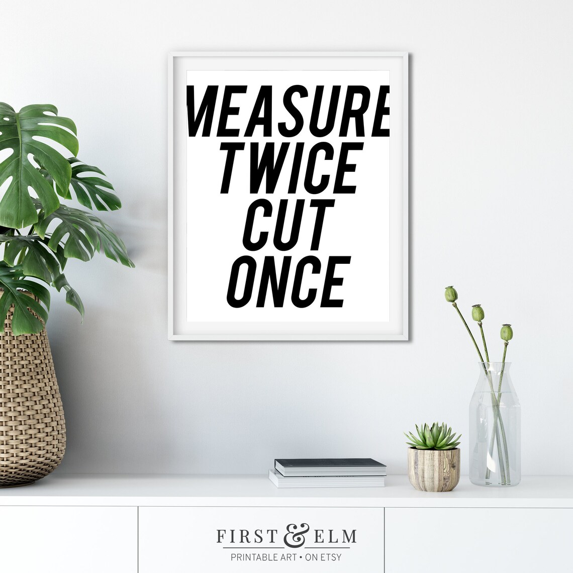 Measure Twice Cut Once Funny Crafter Sign Gifts For Quilters Instant - Image 3