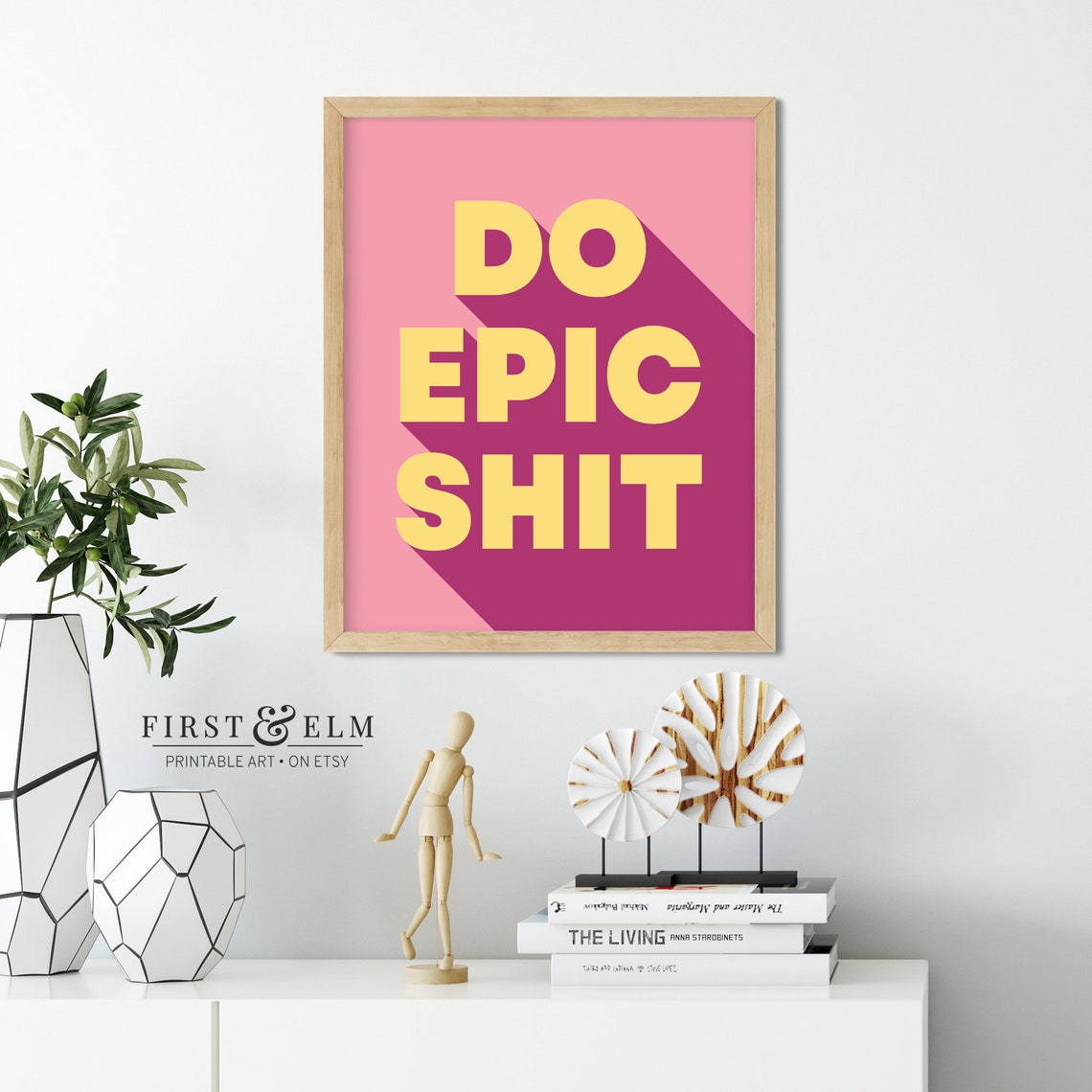 Do Epic Shit Bold Retro Statement Motivational Typography Poster