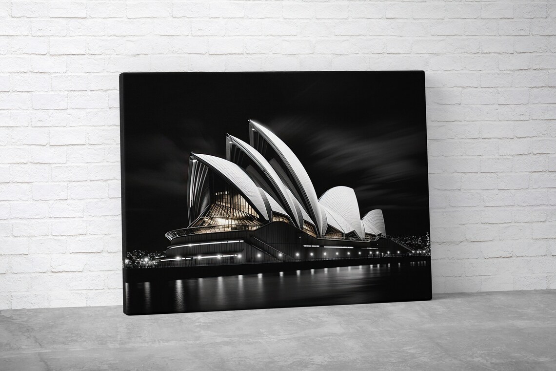 Sydney Opera House Travel Poster, Iconic Landmark