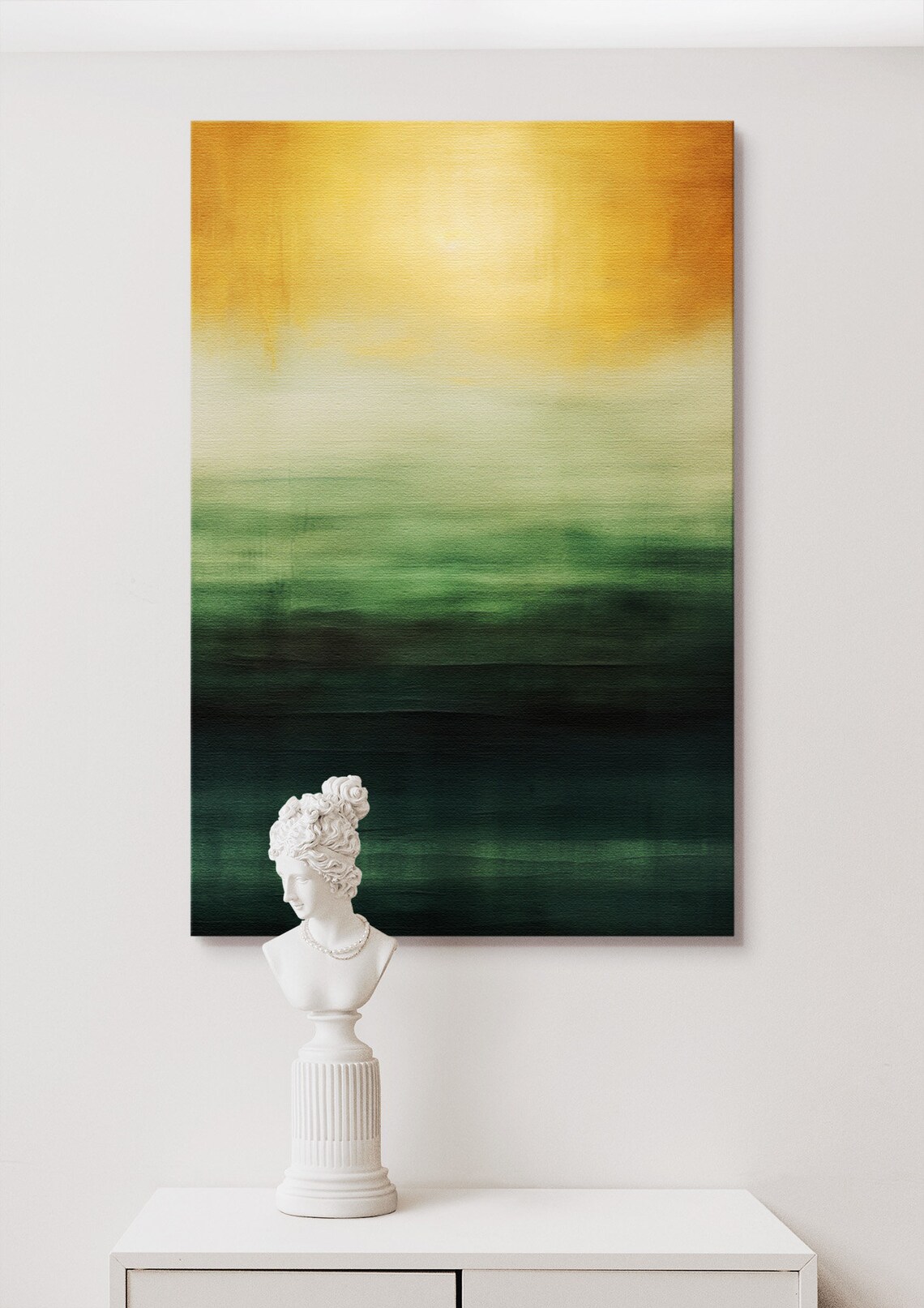 Abstract Painting for Living Room, Gold Home Decor - Image 2