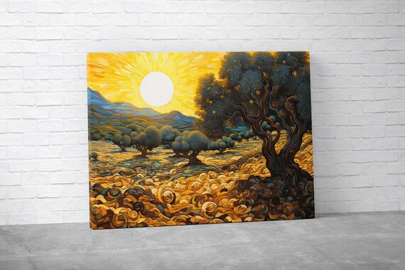 Van Gogh Inspired Olive Tree Art Print
