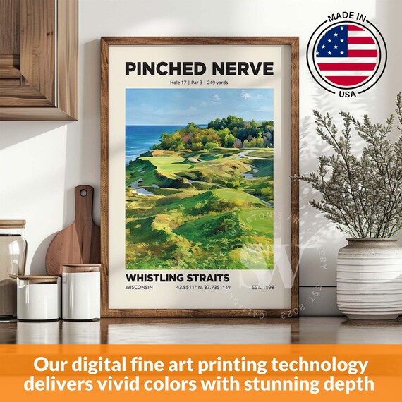 Pinched Nerve - Contemporary Travel Poster