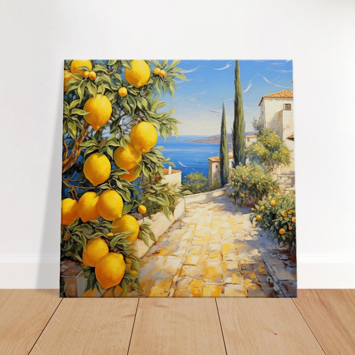 Amalfi Lemon - Modern Travel Poster