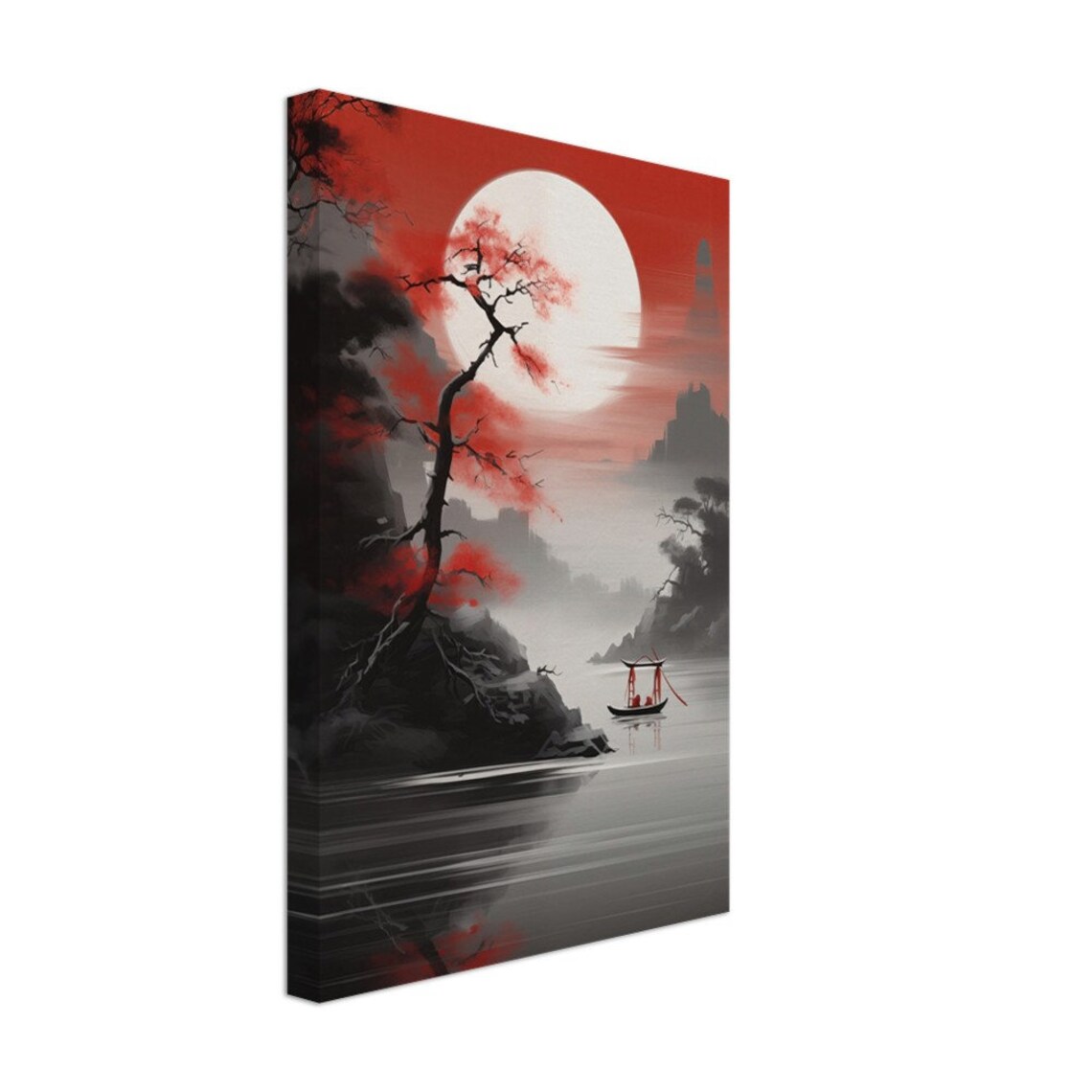 Traditional Japanese Landscape, Asian Home Decor - Image 2