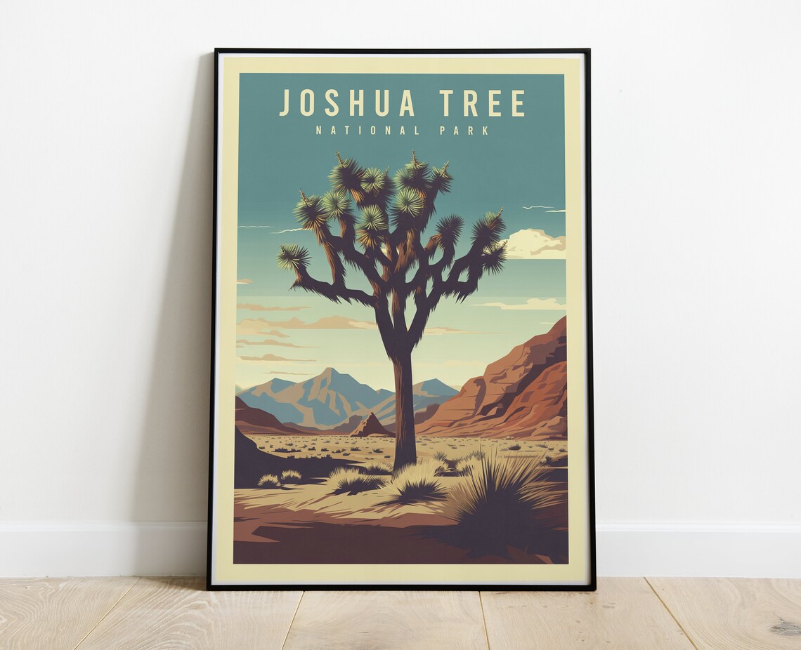 Joshua Tree National Park Vintage Travel Poster