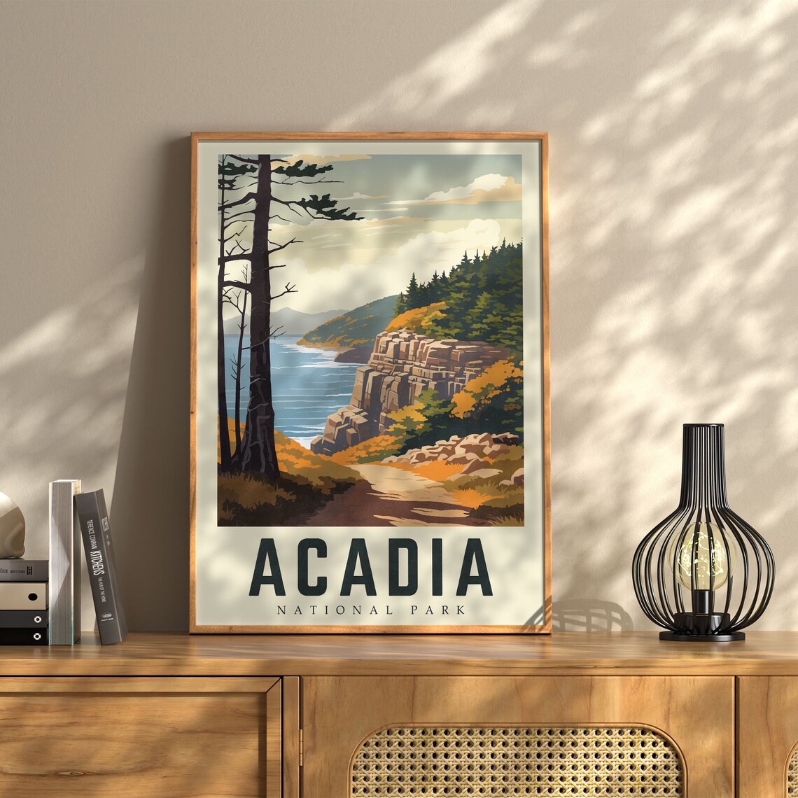 Acadia National Park, Maine Travel Poster Art