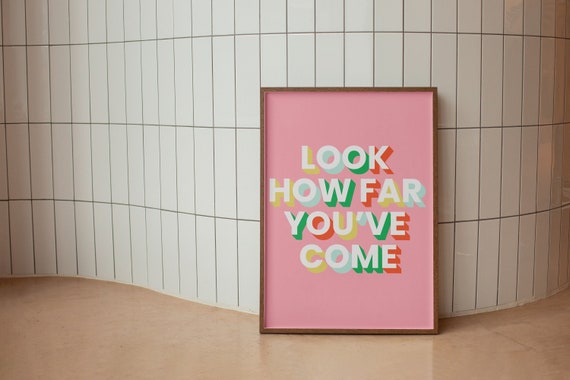 Girly Wall Art For Apartment Decor Motivational Poster Pink Print Kitchen Self Care Cool Girl
