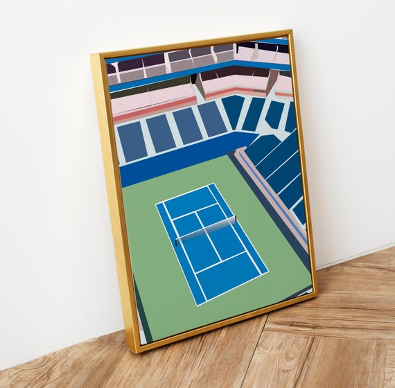 Wall Art Sport Us Open Grand Slam Tennis Poster Vintage For Living Room