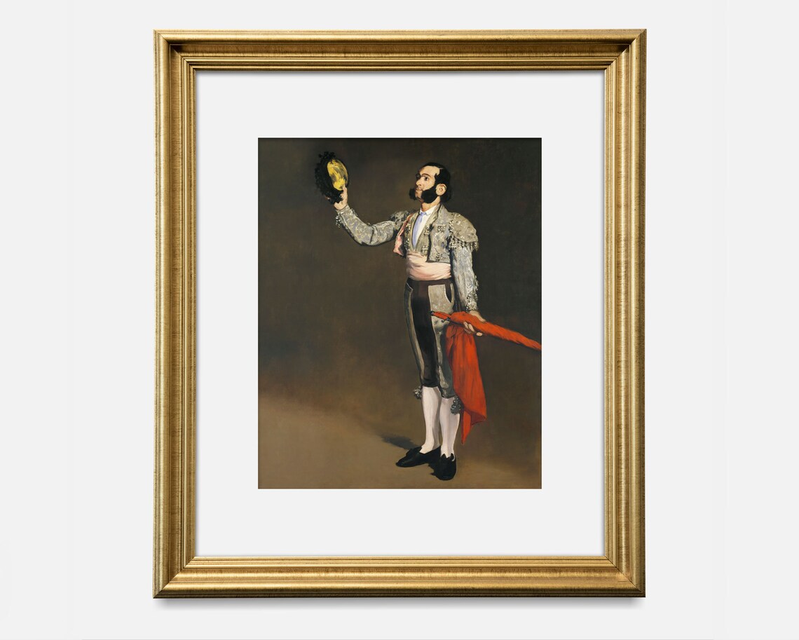 Vintage Matador Portrait, Antique Wall Art Print - Image 2
