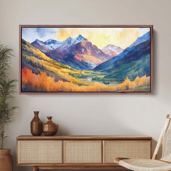 Telluride Colorado Fall Mountains Landscape Art Print