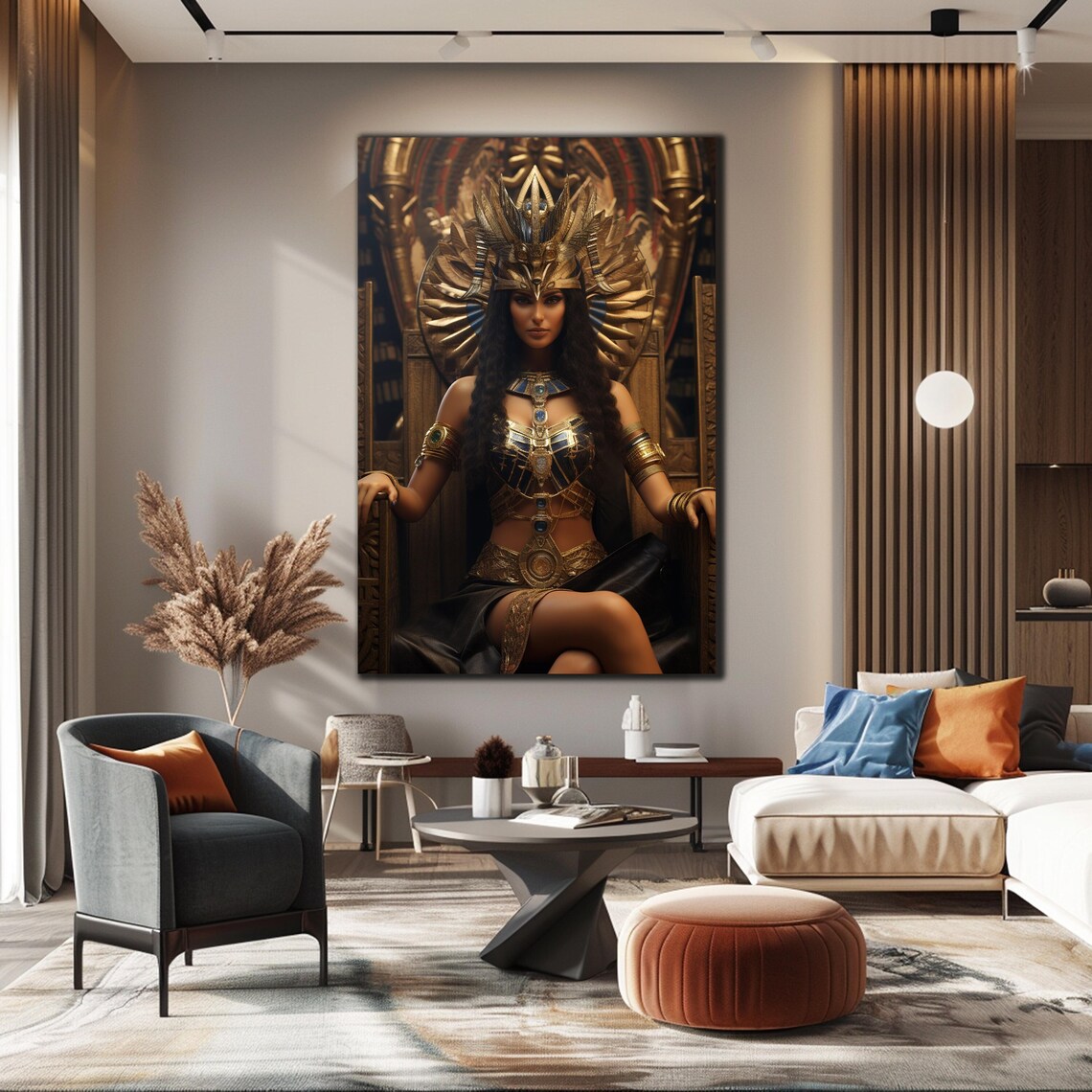 Goddess Isis, Ancient Egyptian Wall Decor Art Print
