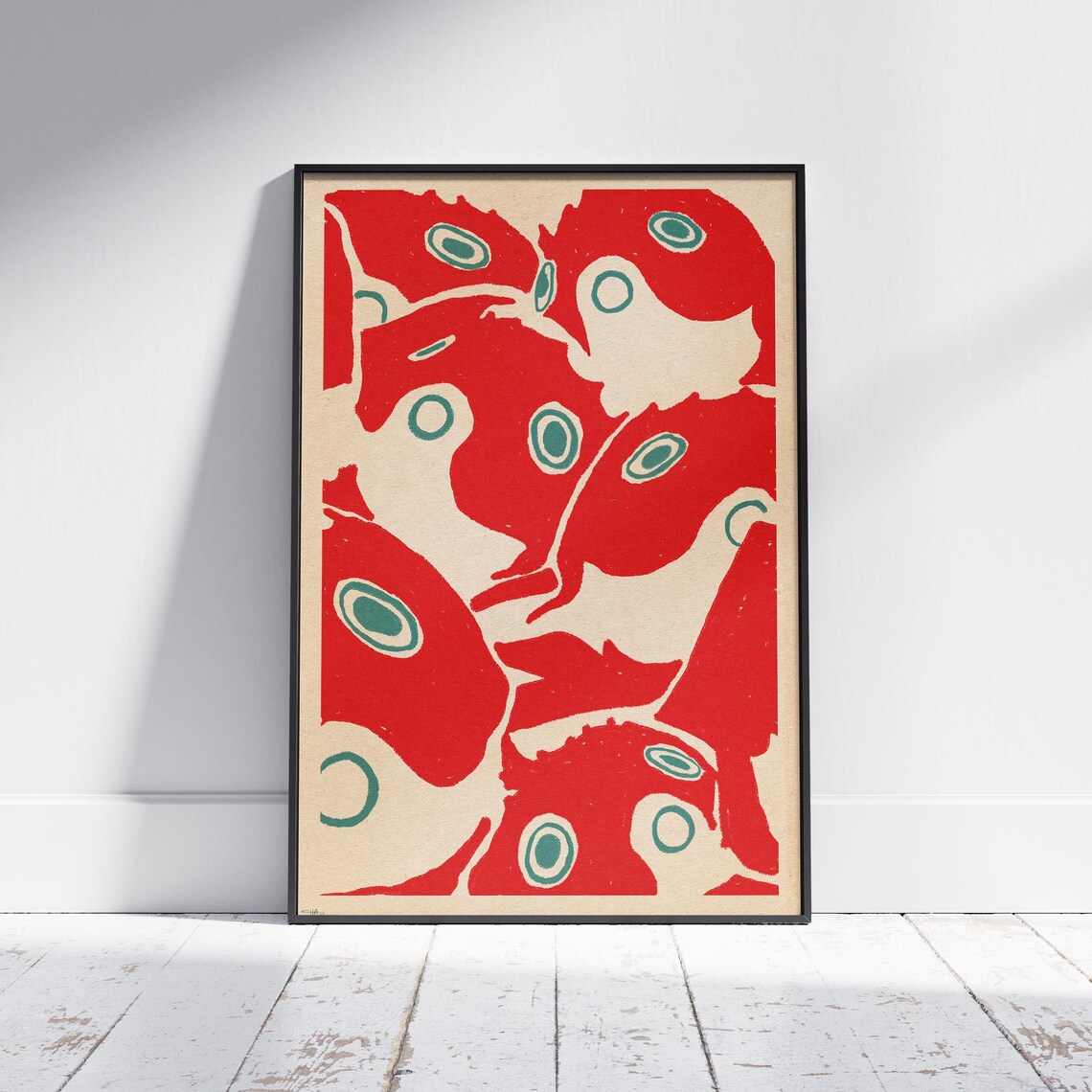 Koi Fish Lanterns Vintage Poster By Cha Limited Edition Japanese Pop Art Print