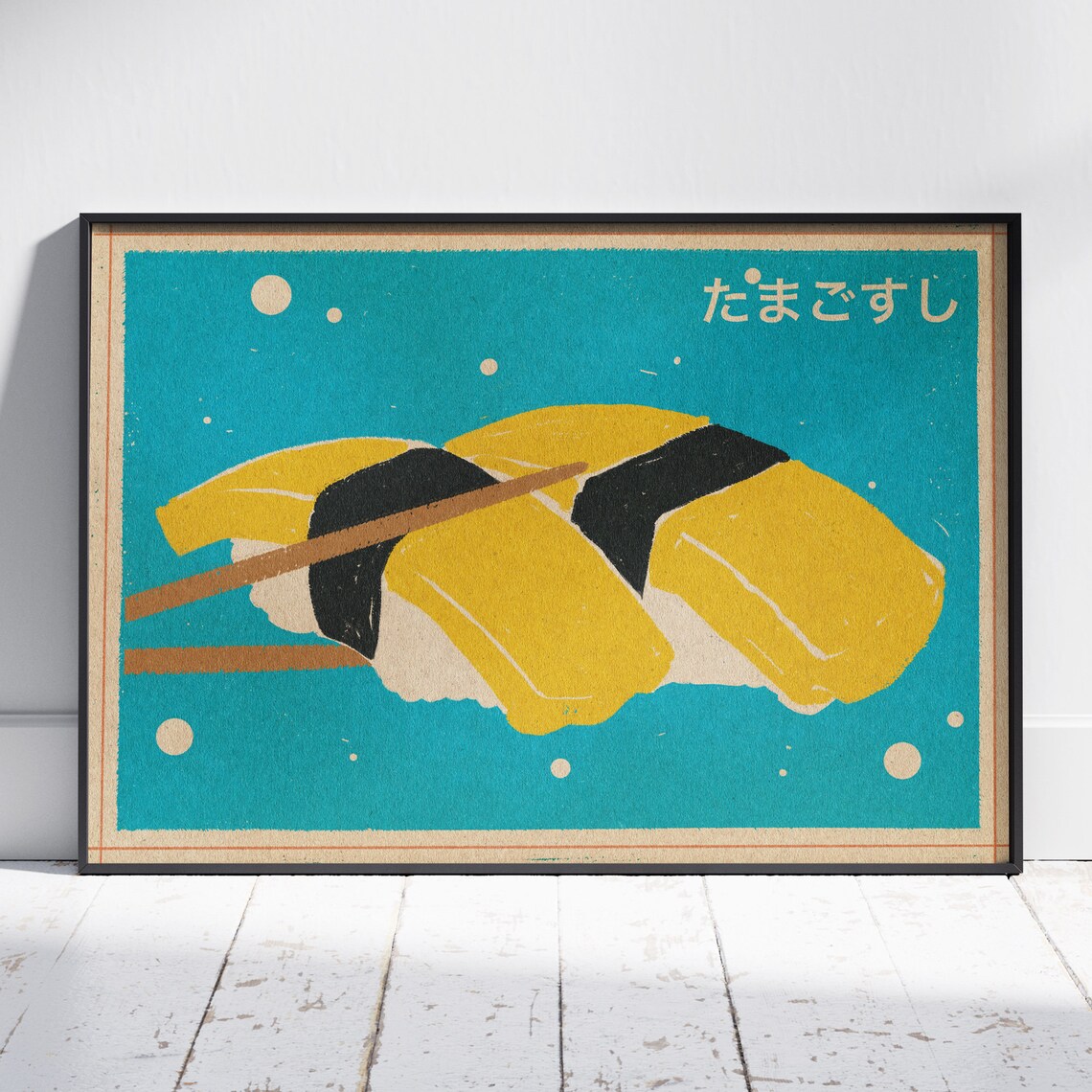 Sushi Posters Bundle Of 3 Japanese Food Poster By Cha X Vintage Exotics Limited Editions Of Otoro Tamago Ikura Posters Of Sushi - Image 3