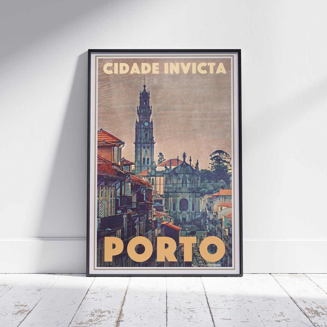 Porto Poster Cidade Invicta By Alecse Limited Edition Portugal Travel Poster Classic Portugal Gallery Wall Print Of Porto Porto Gift