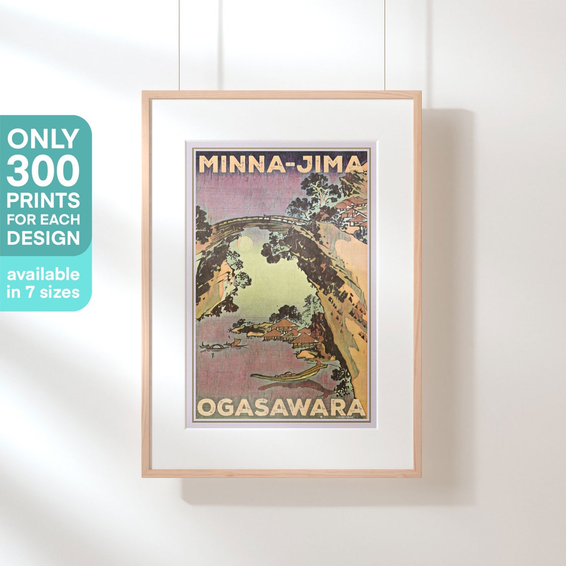Minna Jima Poster Ogasawara By Alecse Limited Edition Japan Travel Poster Japan Gallery Wall Print Of Ogasawara Japandi Decoration - Image 3