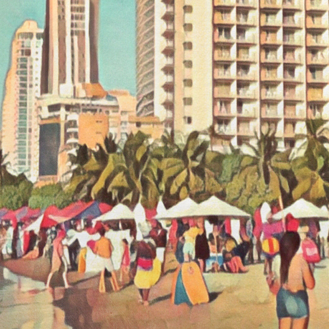 Cartagena Poster Beach By Alecse Limited Edition Colombia Travel Poster Colombia Gallery Wall Print Of Cartagena Colombian Decoration - Image 4