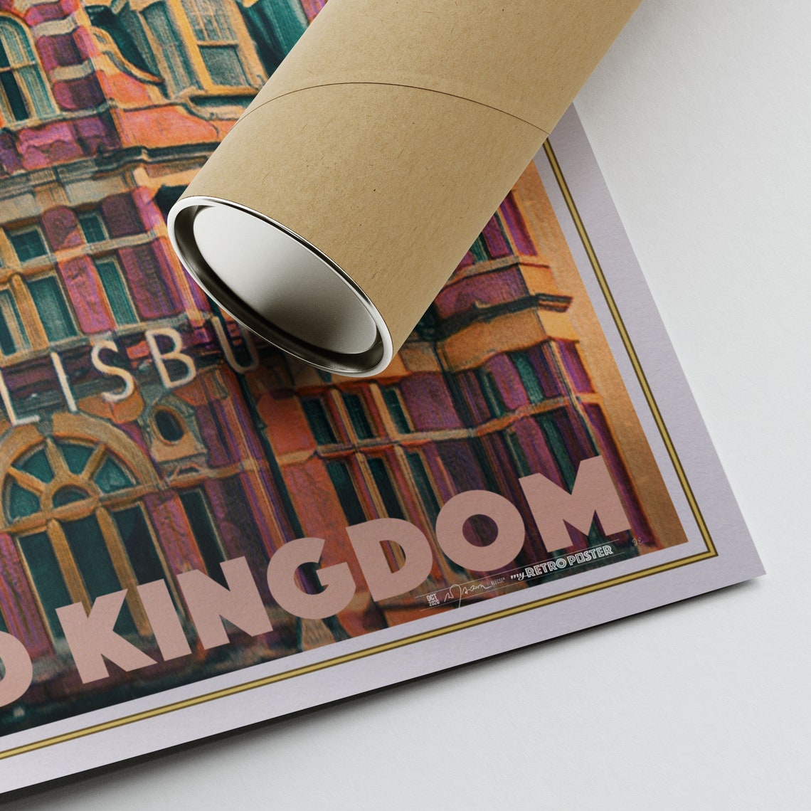 London Poster Salisbury Hotel By Alecse Limited Edition London Travel Poster Uk Travel Wall Art London Print London Hotel Poster - Image 2