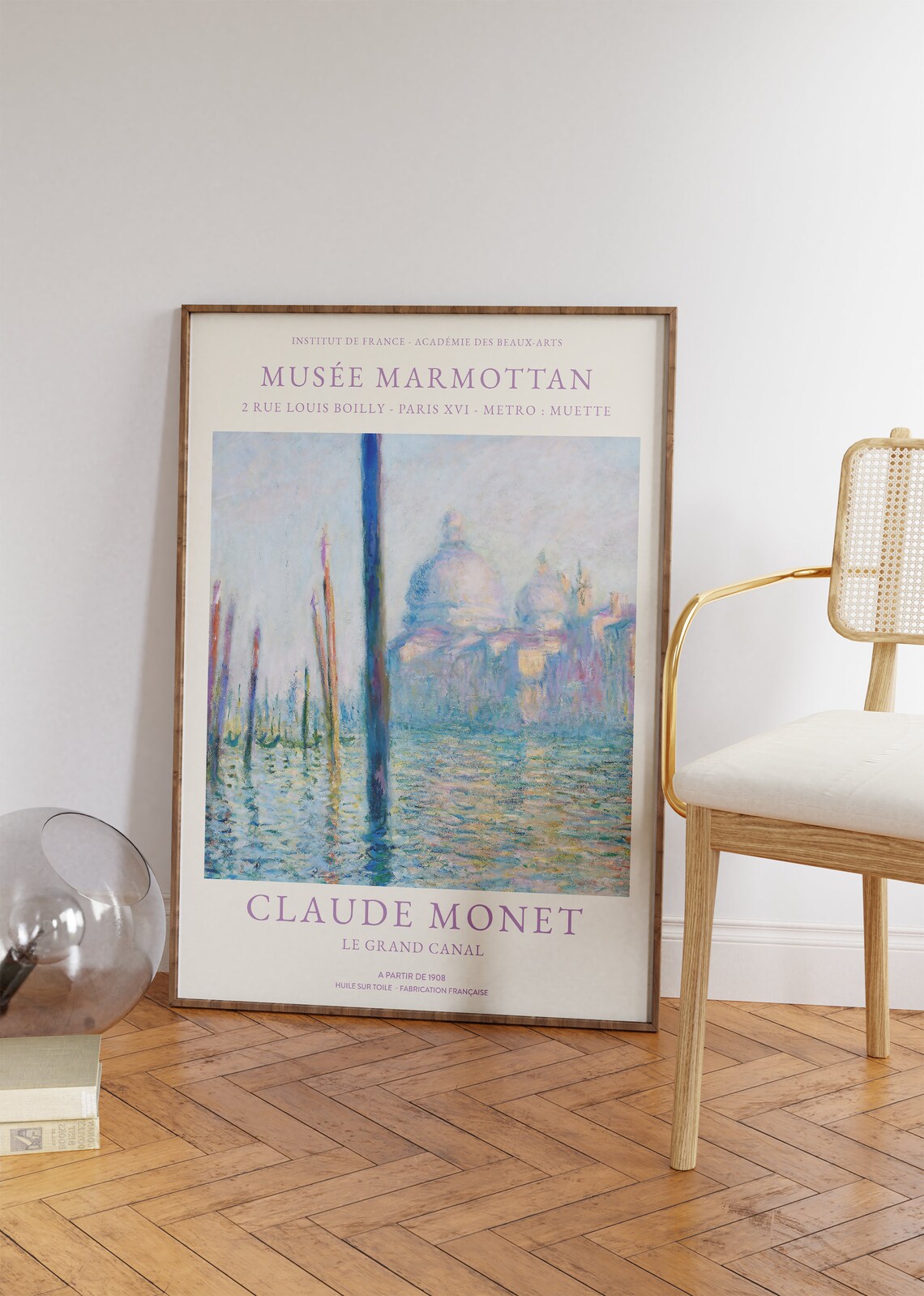 Claude Monet Le Grand Canal Venice Water Impressionist Museum Exhibition Print - Image 4