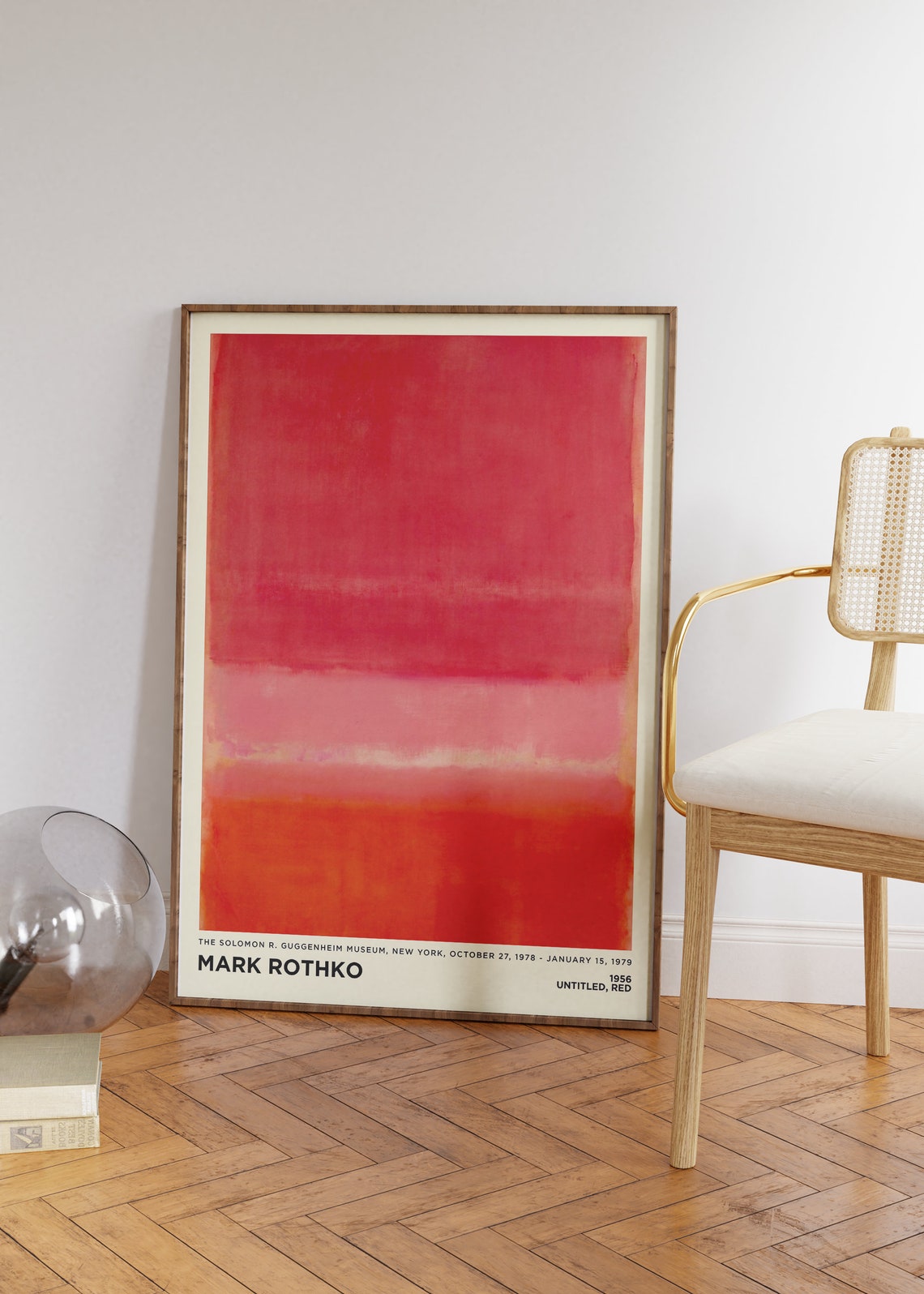 Mark Rothko Untitled Red 1956 Abstract Red Pink Color Field Art Print - Image 3