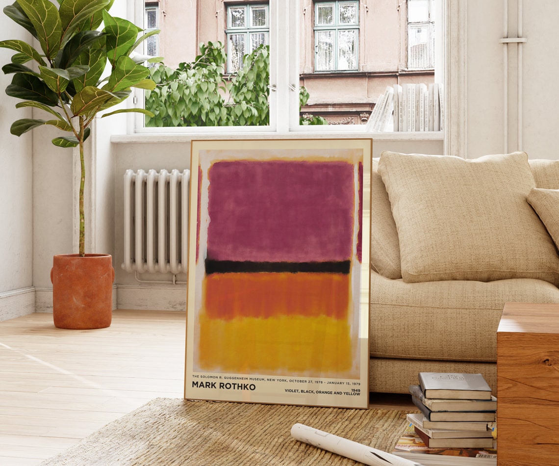 Mark Rothko Violet Black Orange Yellow 1949 Abstract Art Poster - Image 3