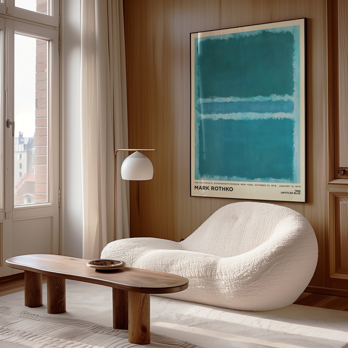 Mark Rothko Untitled Blue 1966 Abstract Exhibition Poster Wall Decor - Image 4