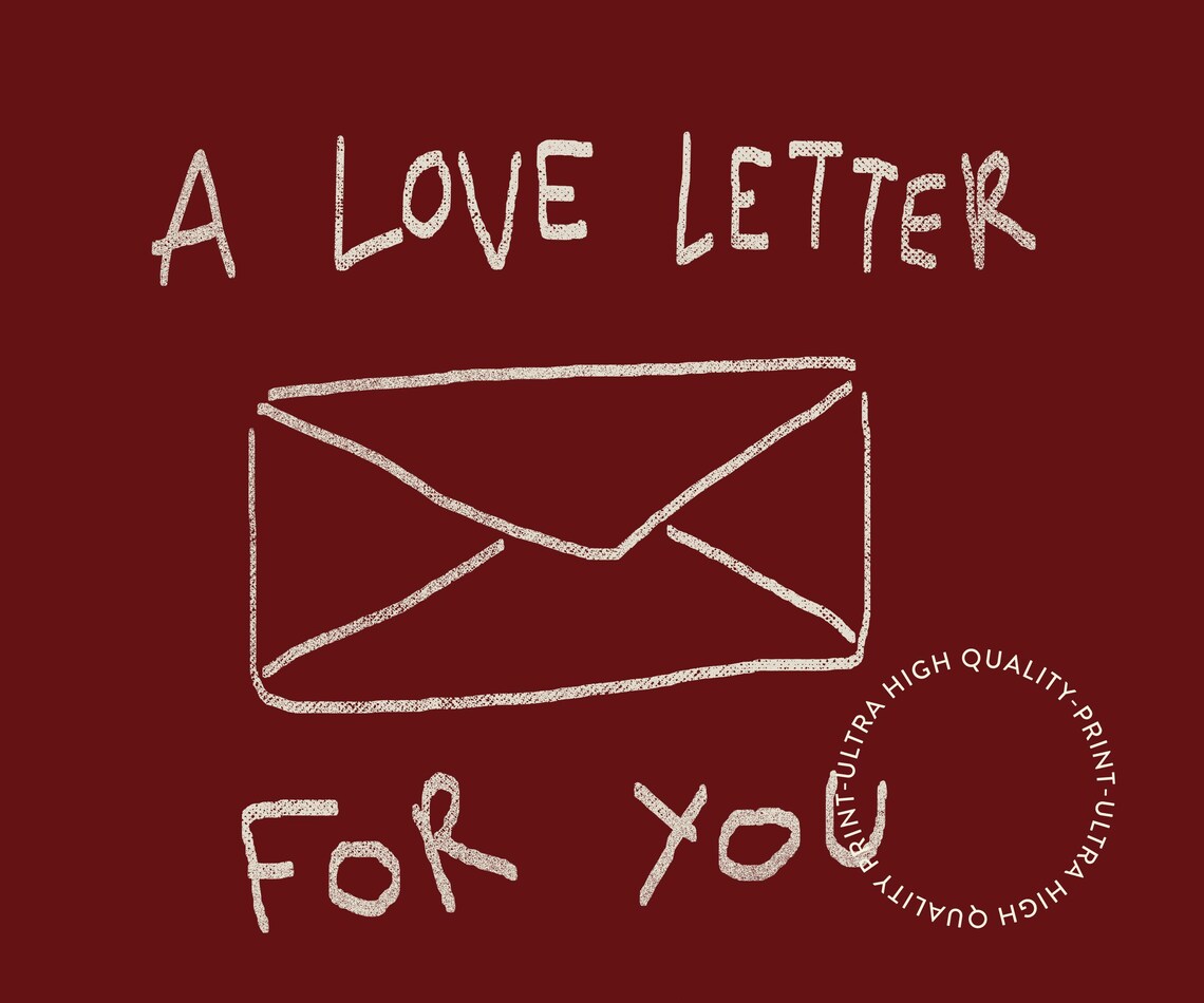 A Love Letter For You Red Envelope Self Love Handwritten Poster - Image 5