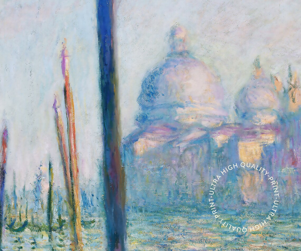 Claude Monet Le Grand Canal Venice Water Impressionist Museum Exhibition Print - Image 5