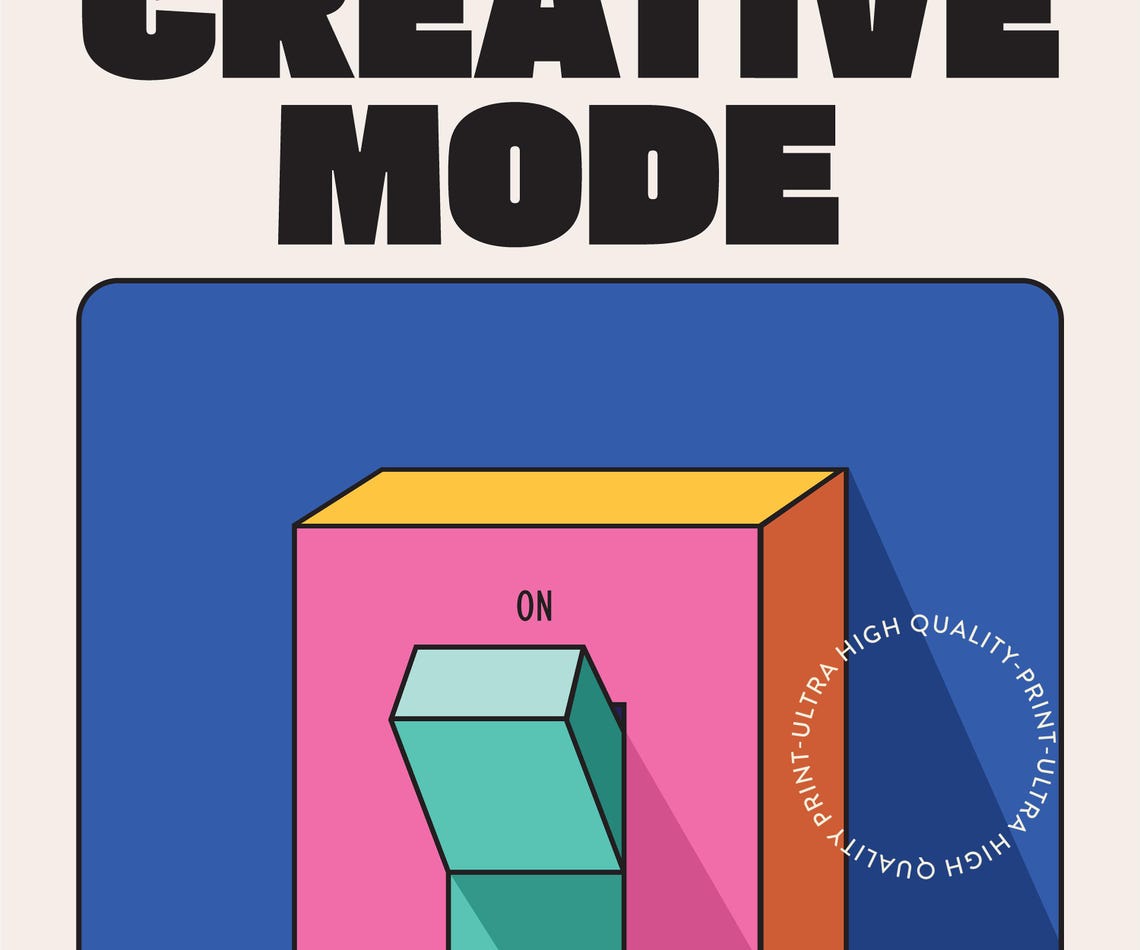 Creative Mode Print Creativity Wall Art Aesthetic Bedroom Apartment Decor Inspiring Quotes Colorful Retro Prints Gift For Creatives - Image 5