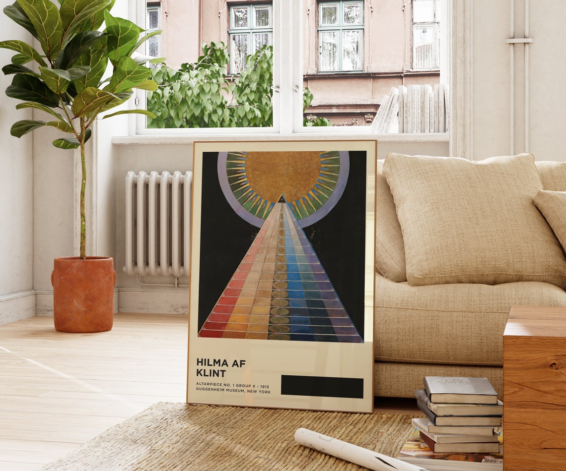 Hilma Af Klint Rainbow Altarpiece Abstract Exhibition Wall Art Poster - Image 3