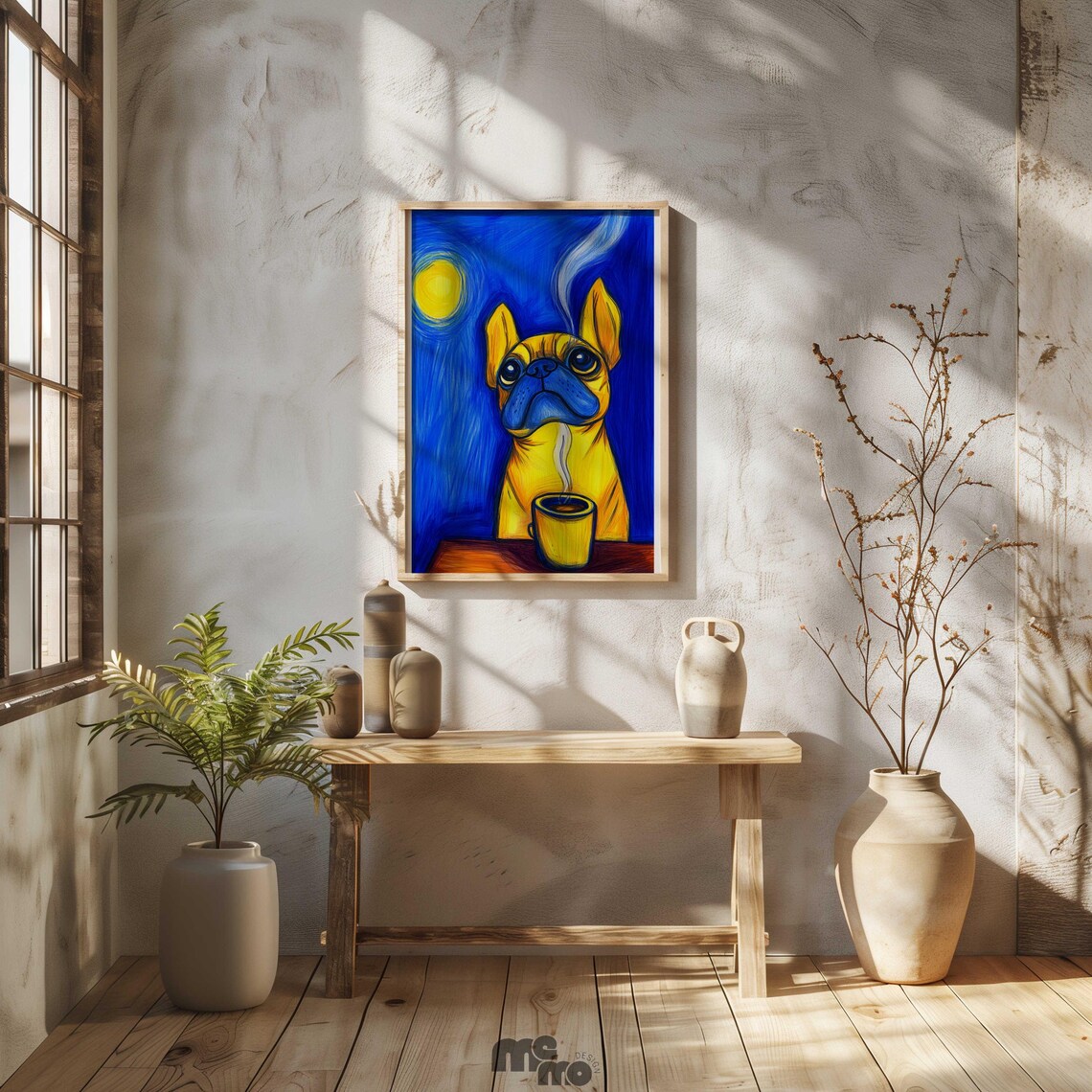 Bulldog Art Print, Whimsical Dog Illustration - Image 2