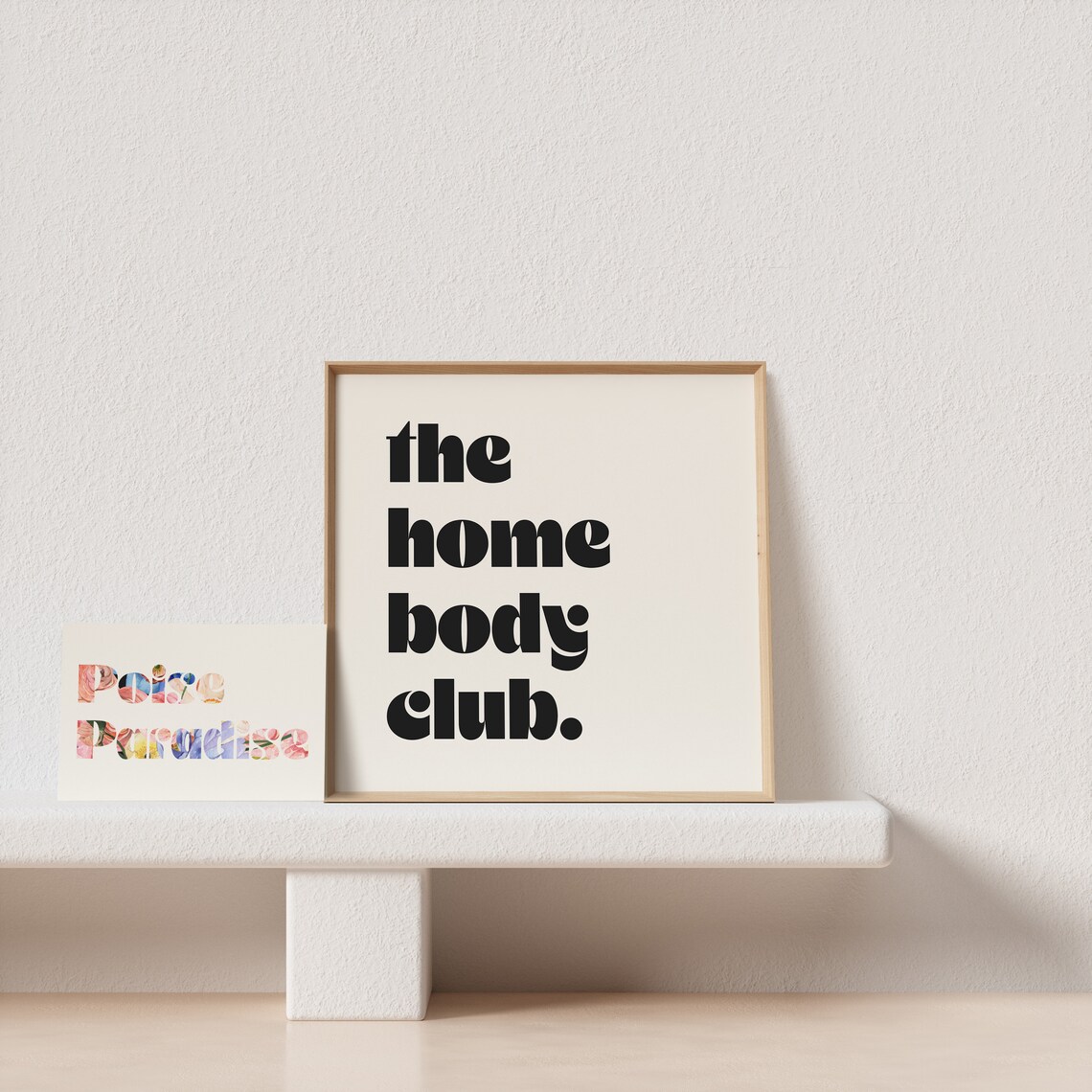 Retro Typography The Homebody Club Art Print - Image 3