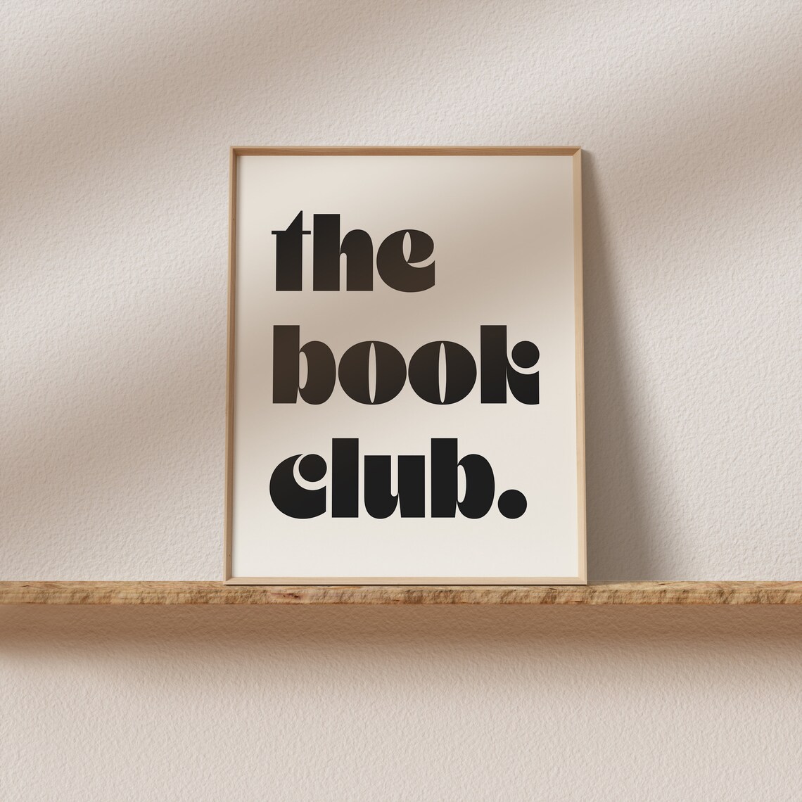 Book Club Retro Mid-Century Typography Poster - Image 2