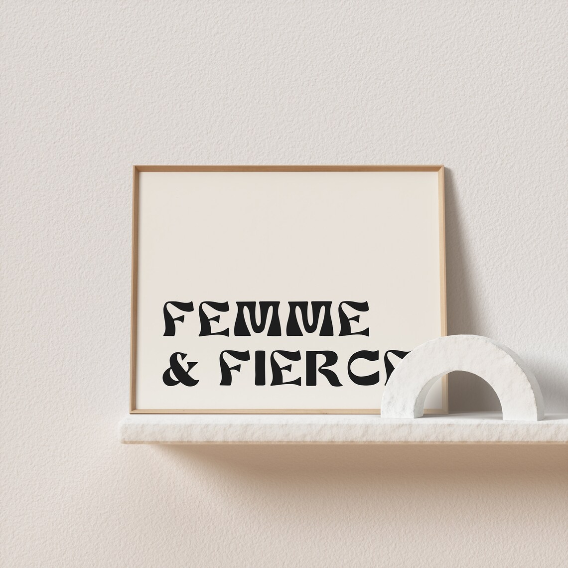 Femme Fierce Art Nouveau Retro Art Print - Image 3