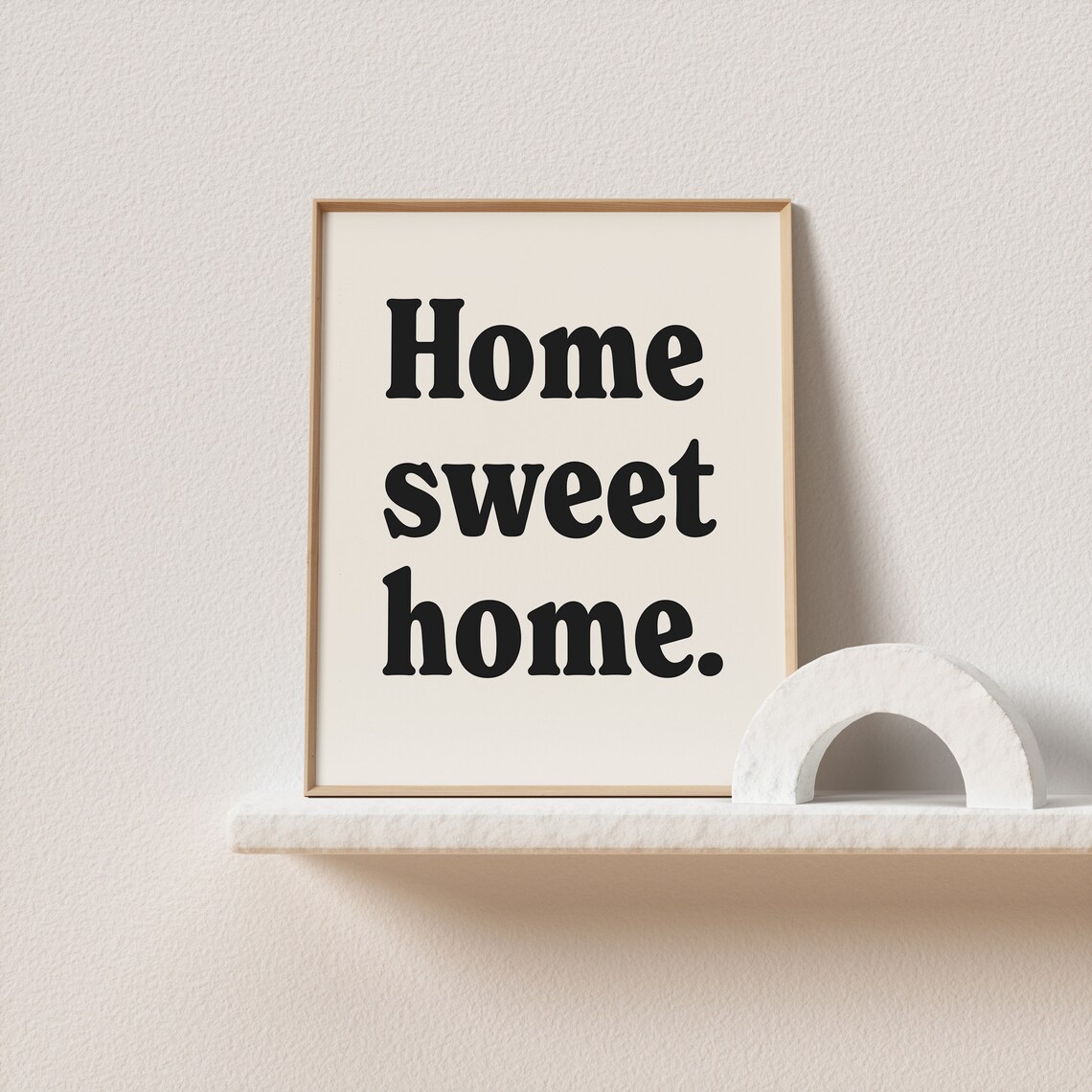 Home Sweet Home Bold Retro Serif Typography Cozy Quote Poster - Image 2