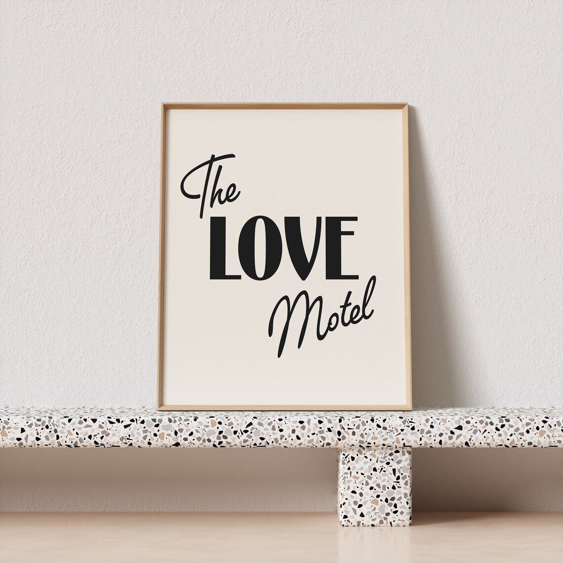 The Love Motel Mid-Century Retro Typography Art Print - Image 3