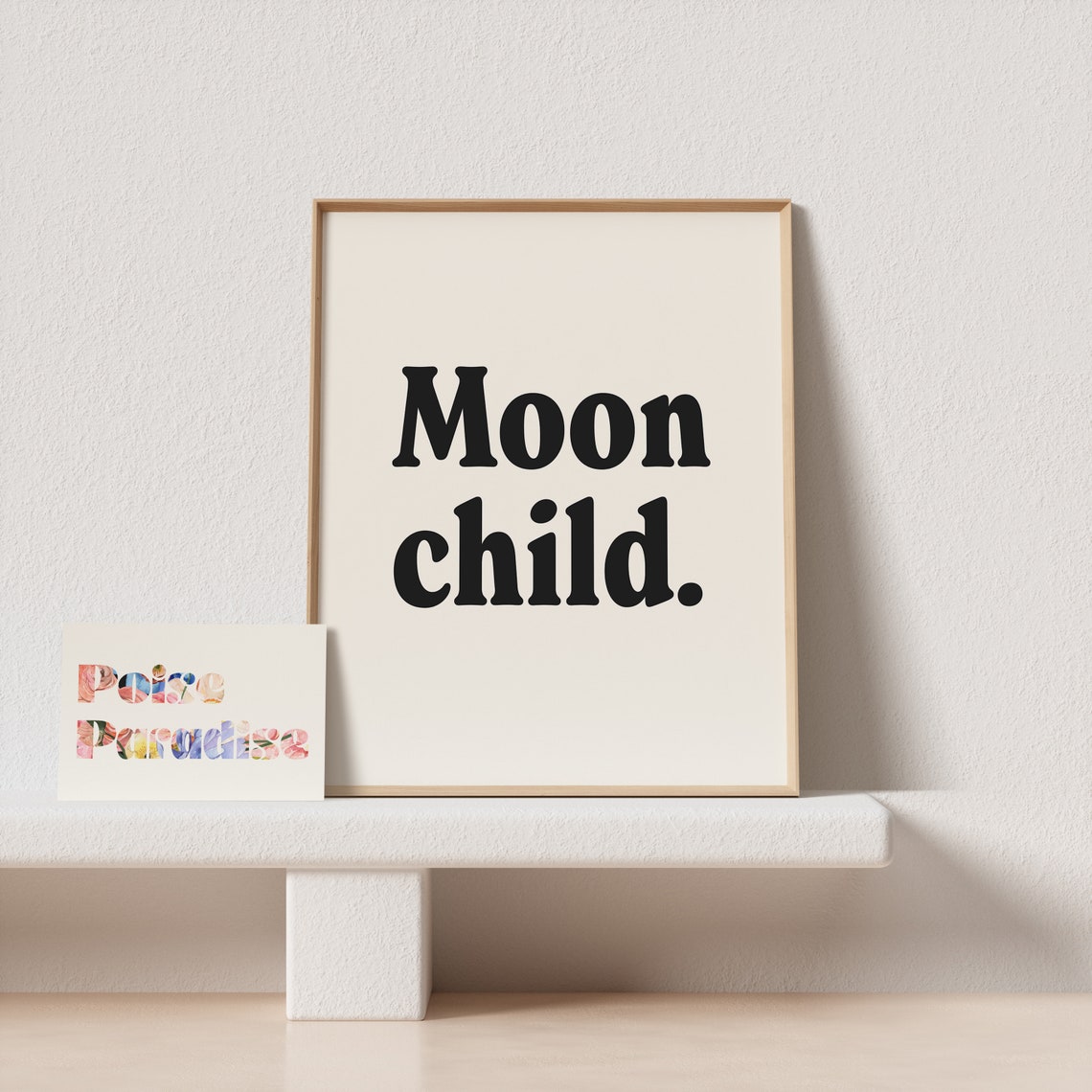 Moon Child Bold Retro Serif Typography Celestial Quote Poster - Image 4