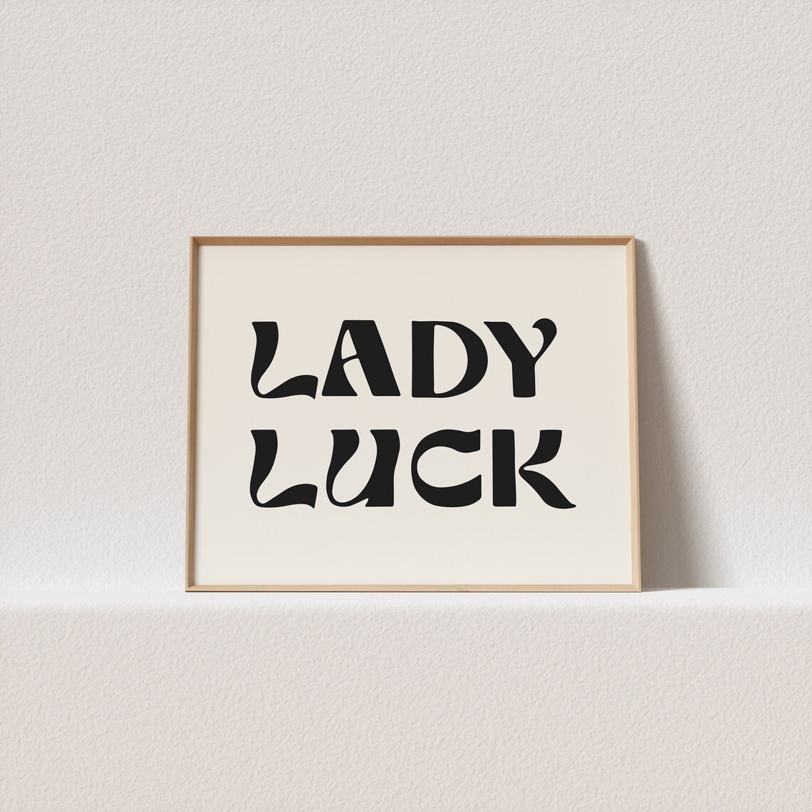 Lady Luck Retro Art Print, Gallery Wall Decor