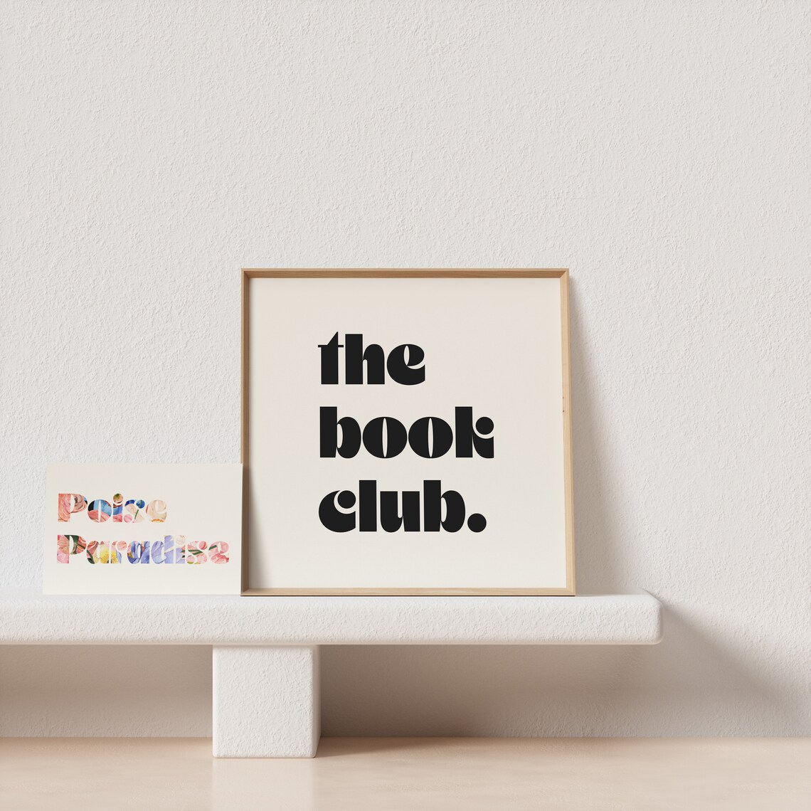 The Book Club Retro Typography Art Print - Image 3