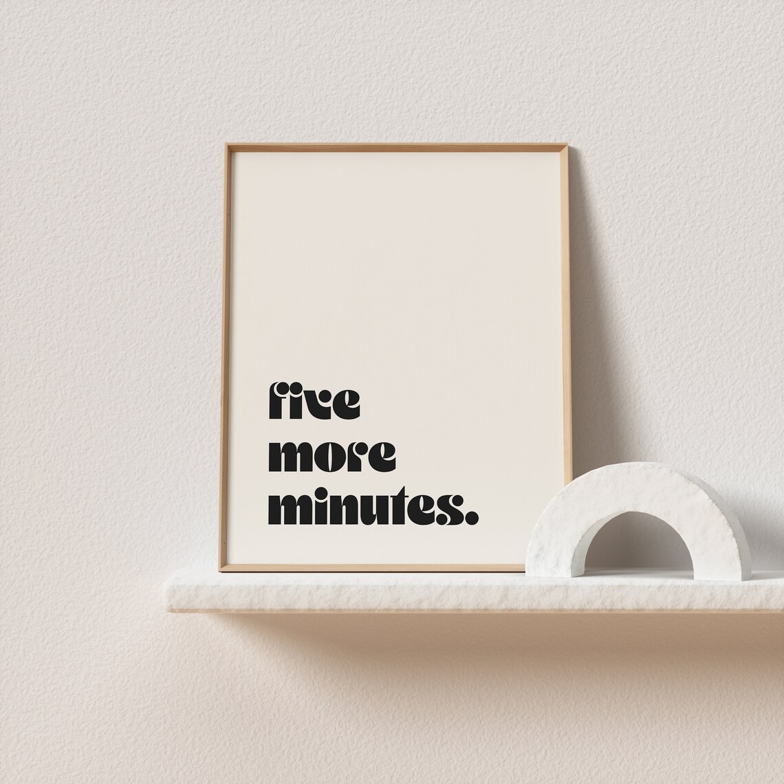 Funny Bathroom Quote Neutral Wall Art Print - Image 2