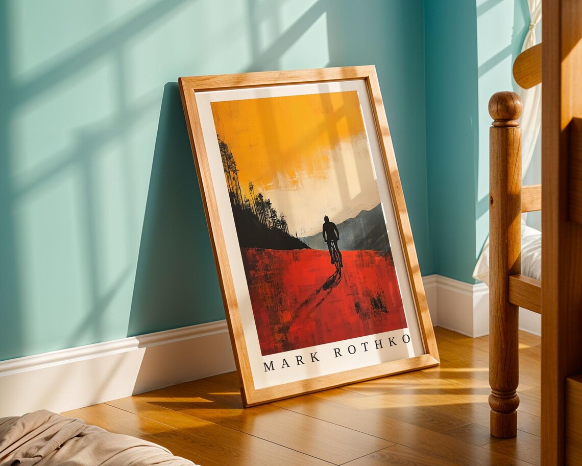 Mark Rothko Cyclist Poster, Abstract Expressionism - Image 3