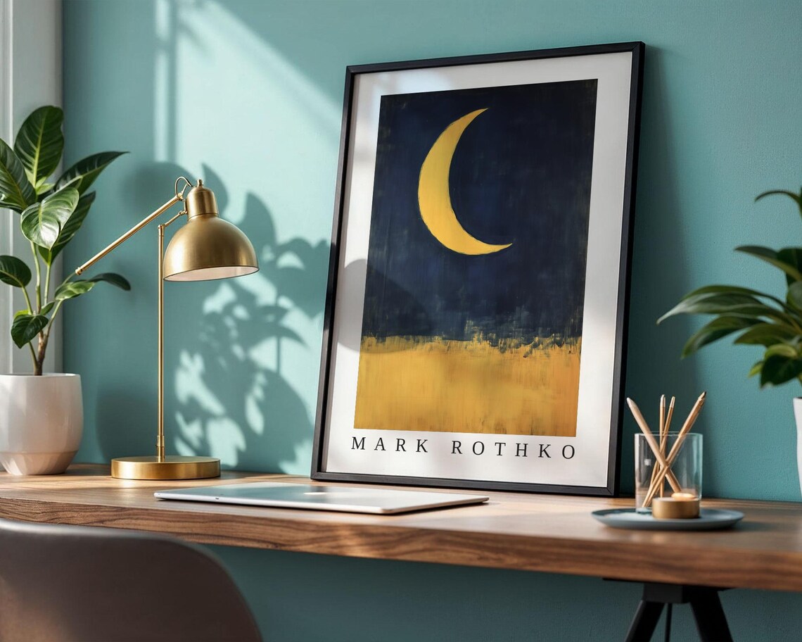 Mark Rothko Moon Poster, Abstract Expressionism - Image 2